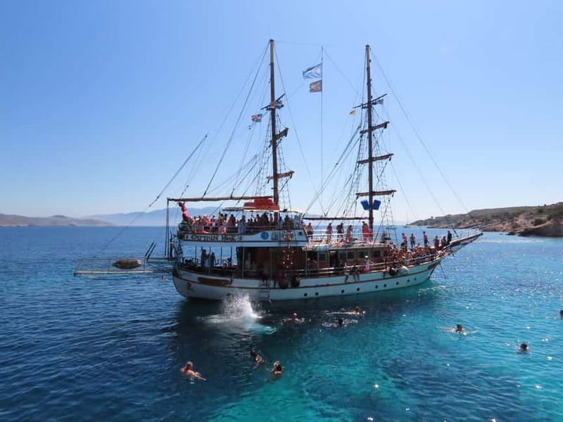 Kos : 3-Island Wooden Ship Cruise w/ Lunch on Captain Hook - Who will enjoy Captain Hook most