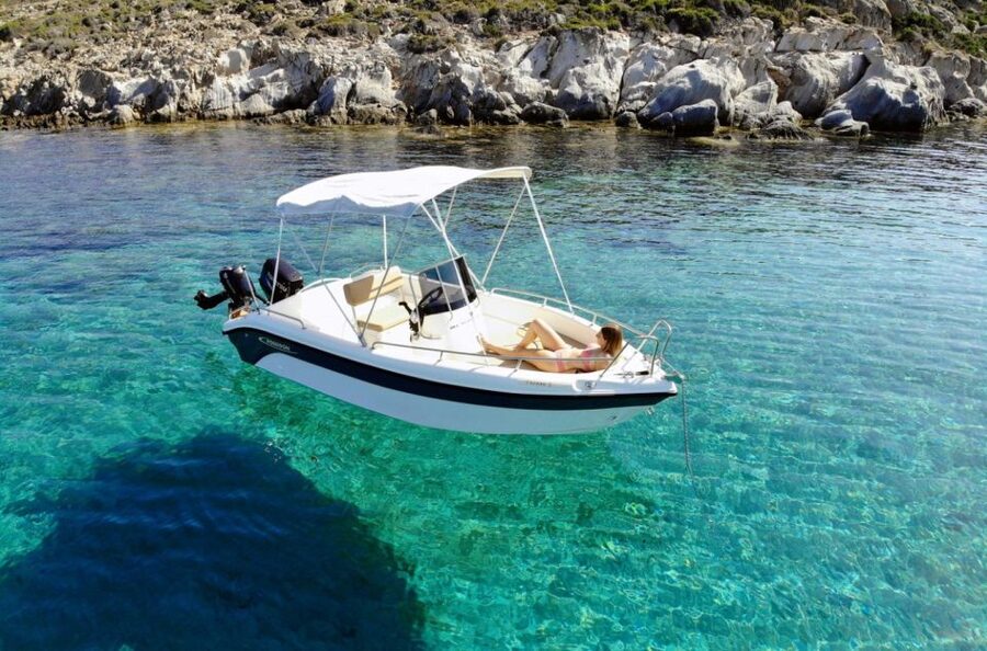 Kos: Private Speedboat Rental - No License Required - Taking the wheel without a boating license