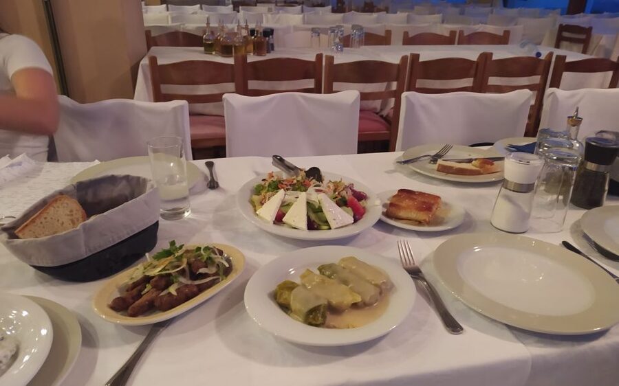 Kos: Tavern Dinner Experience with Greek Dancing and Wine - What arrives on the three-course menu