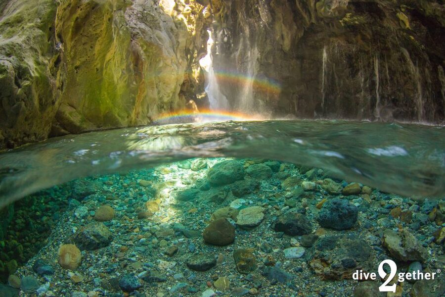 Kourtaliotiko Gorge: Snorkel Trip to the Waterfalls - Changing beside the cold mountain water