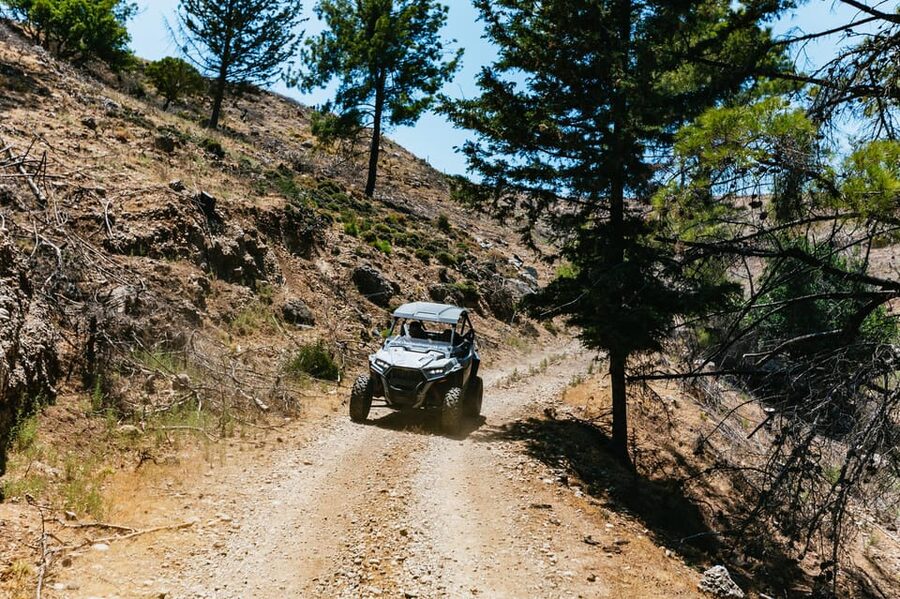Kremasti: Rhodes 4x4 Buggy Off-Road Tour - Leaving Kremasti for the rough side of Rhodes