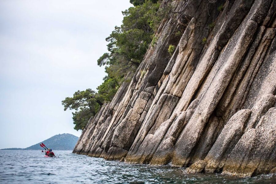 Lefkada: Blue Cave Kayak Tour with a Taste of Greece - Paddling along Rouda Bay