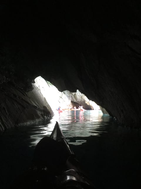 Lefkada: Blue Cave Kayak Tour with a Taste of Greece - How strenuous is four hours by kayak?