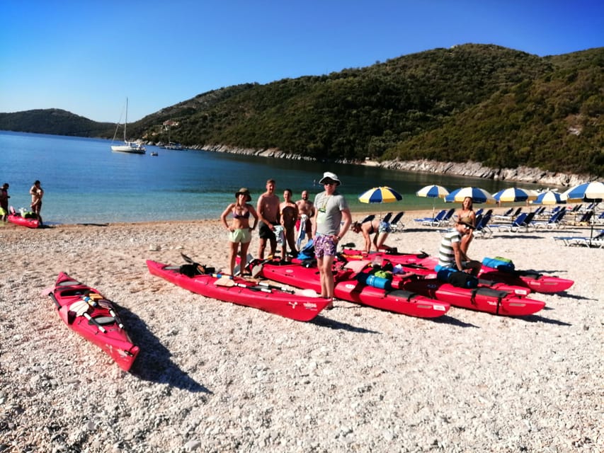 Lefkada: Blue Cave Kayak Tour with a Taste of Greece - Photos, group size, and the guide’s role