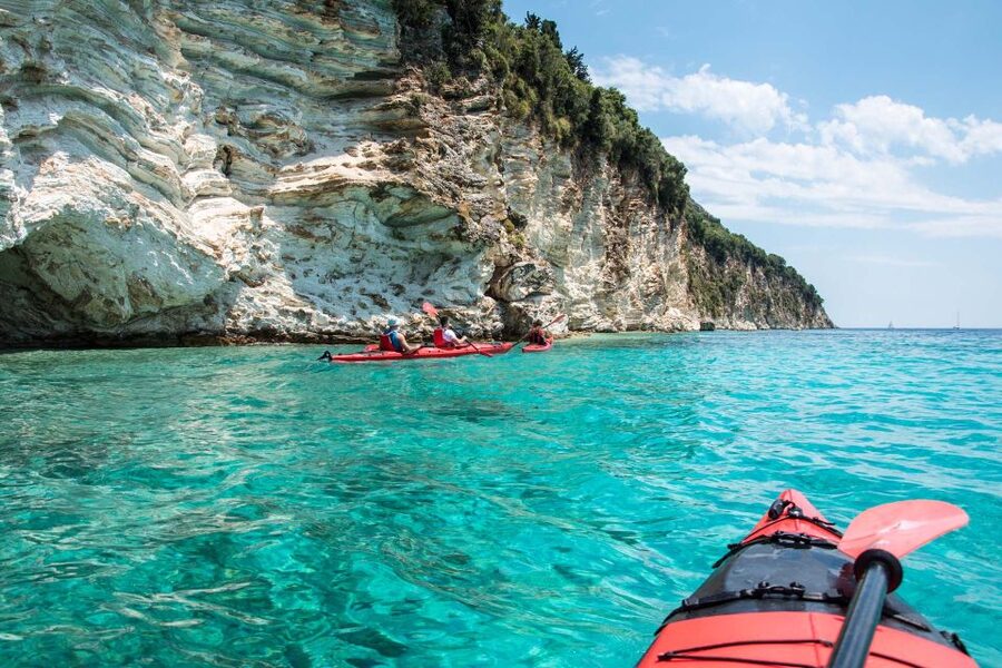 Lefkada: Full Day Sea Kayaking Tour - Sea caves near Desimi and Messini