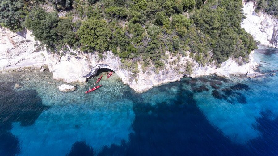 Lefkada: Full Day Sea Kayaking Tour - Meganisi and the open-water stretches