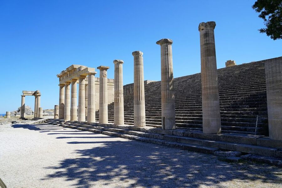 Lindos Acropolis: 3D Representation & Audio Self-Guided Tour - Twenty monuments, fifteen panoramas, and eight videos