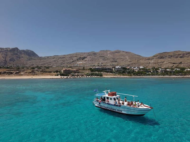 Lindos, Pefkos: Summer Breeze All Inclusive Sunset Cruise - Setting out from the middle of Vlycha Beach
