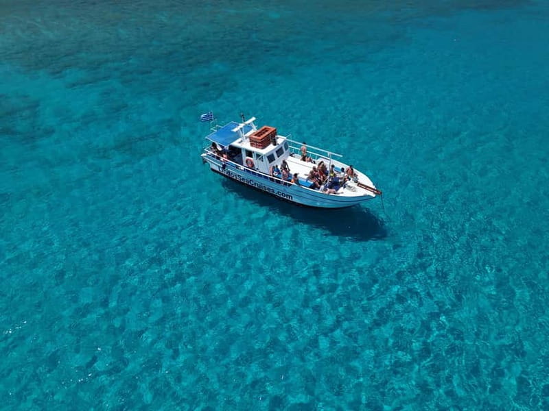 Lindos, Pefkos: Summer Breeze All Inclusive Sunset Cruise - St. Paul’s Bay and Navarone Bay