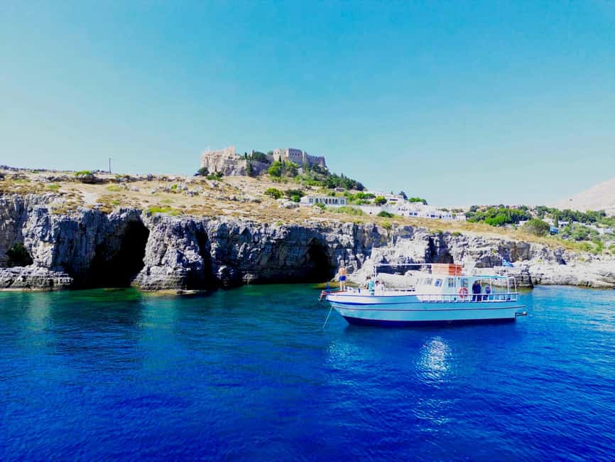 Lindos, Pefkos: Summer Breeze All Inclusive Sunset Cruise - The Acropolis sunset