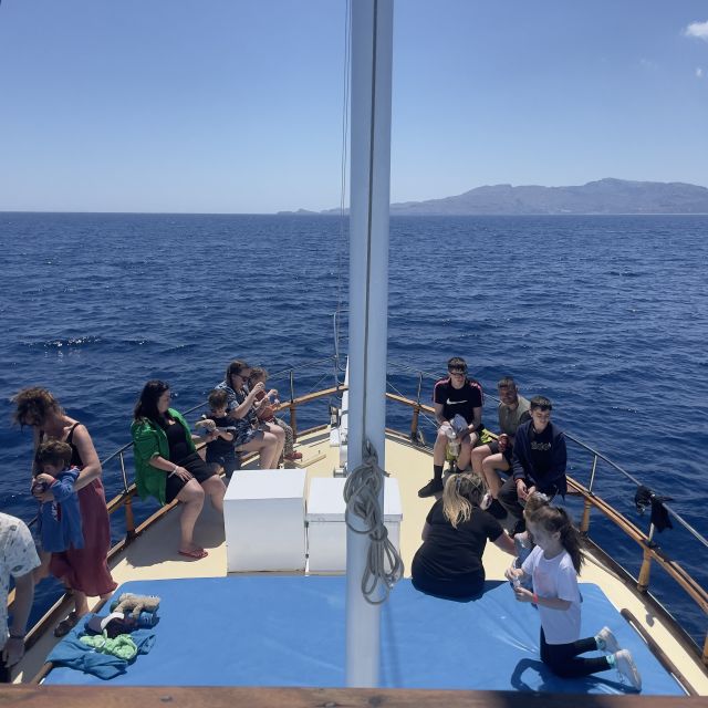 Lindos: Rhodes South-East Coast Cruise with Swim Stops - Charaki Bay brings a second kind of coast