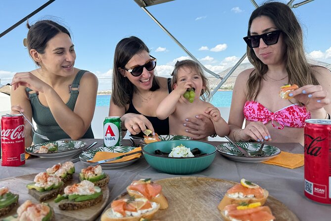 Luxury Catamaran Morning Semi-Private & Greek Gastronomy Athens - Swimming, snorkeling, and SUP without extra rental fees