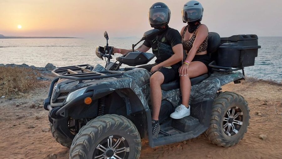 Malia: Off-Road Quad Safari Evening Tour with Dinner - Learning how Cretan olive oil is made