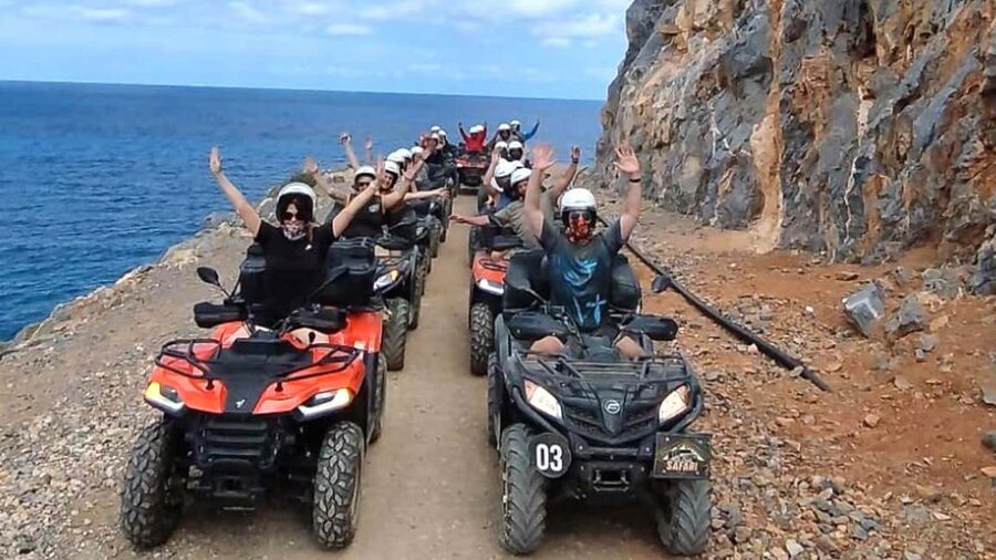 Malia: Off-Road Quad Safari Tour with Lunch and Transfers - Vrachasi village, coffee, and mountain views