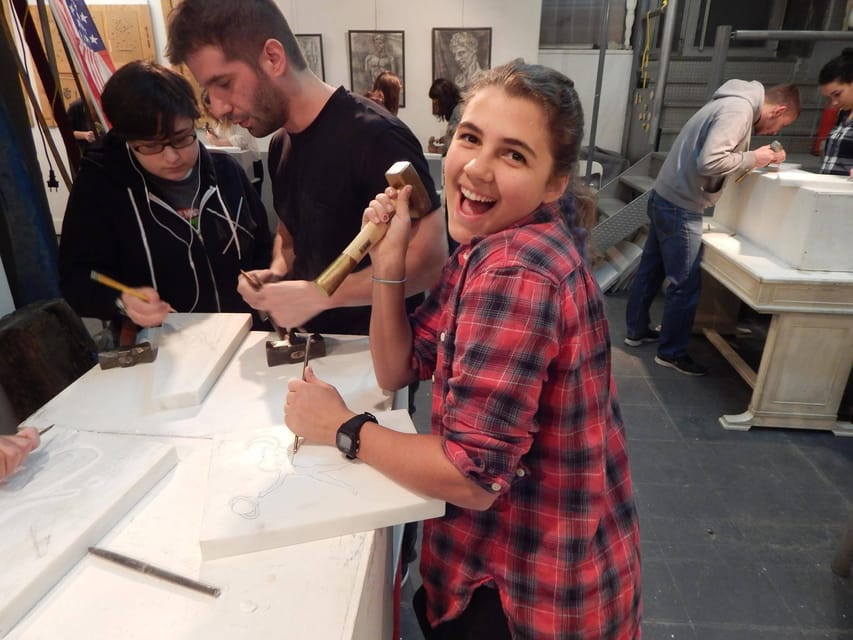 Marble Carving Workshop: Create Your own Symbol of Strength - Learning the traditional tools before carving