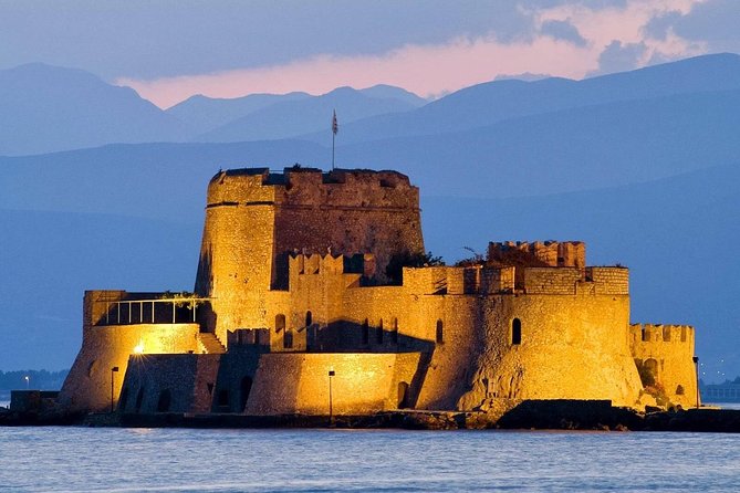Mercedes Private Tour Nafplio, Corinth Canal, Nemea Wine Tasting - Palamidi Castle and the climb above Nafplio
