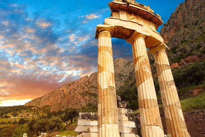 Mercedes Private Tour to Delphi and Arachova - Walking through Apollo’s sanctuary