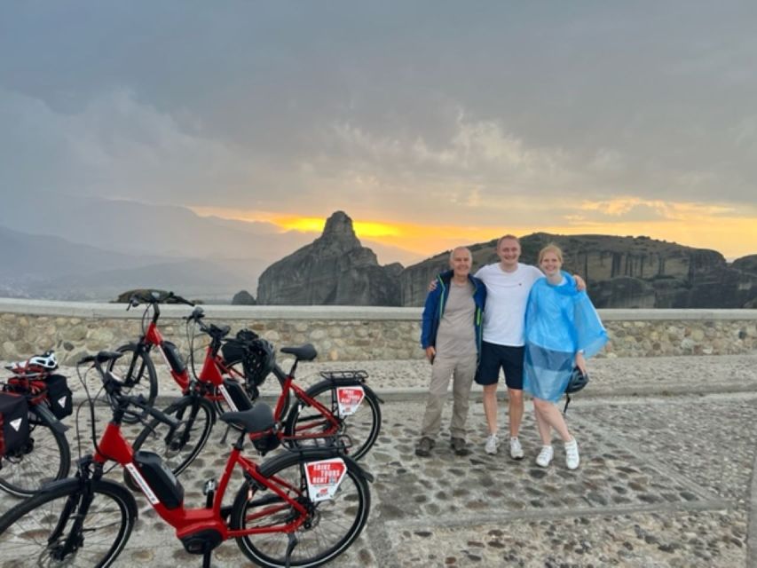 Meteora: E-Bike Epic Sunset Tour With Local Guide & Drink - Bandovas caves and the lives of the hermits