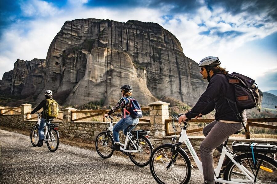Meteora Electric Bike Tour - Riding beneath the UNESCO-protected rocks