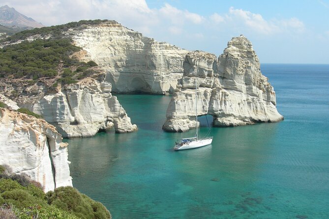 Milos and Polyaigos Full Day Cruise with Meals and Snorkelling - Fishing villages and Sarakiniko from offshore