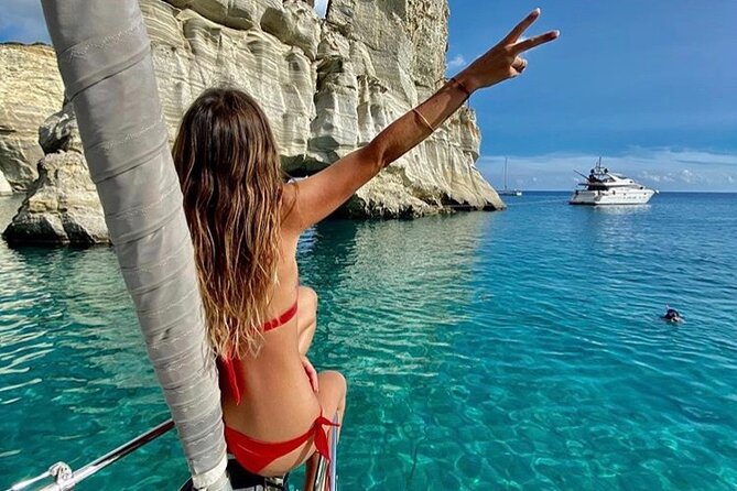 Milos and Polyaigos Full Day Cruise with Meals and Snorkelling - Kleftiko: caves, white rock, and the main event