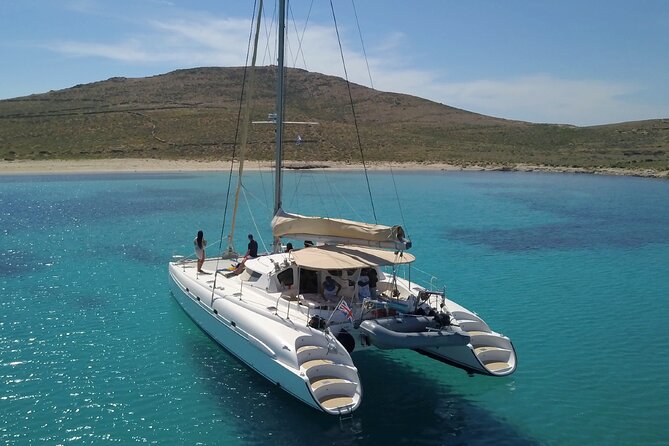 Mykonos Catamaran Premium Day-Sunset Tours 8-flavor Meal & Drinks - Delos From the Water, Not From the Ruins