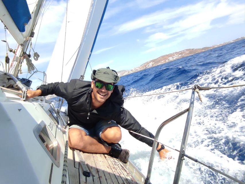 Mykonos: Delos and Rhenia Full-Day Sailing Cruise with Meal - Setting out from Mykonos New Port