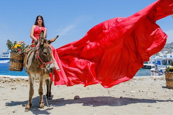 Mykonos: Flying Dress Photoshoot - Windmills, pelicans, and the role of the assistant