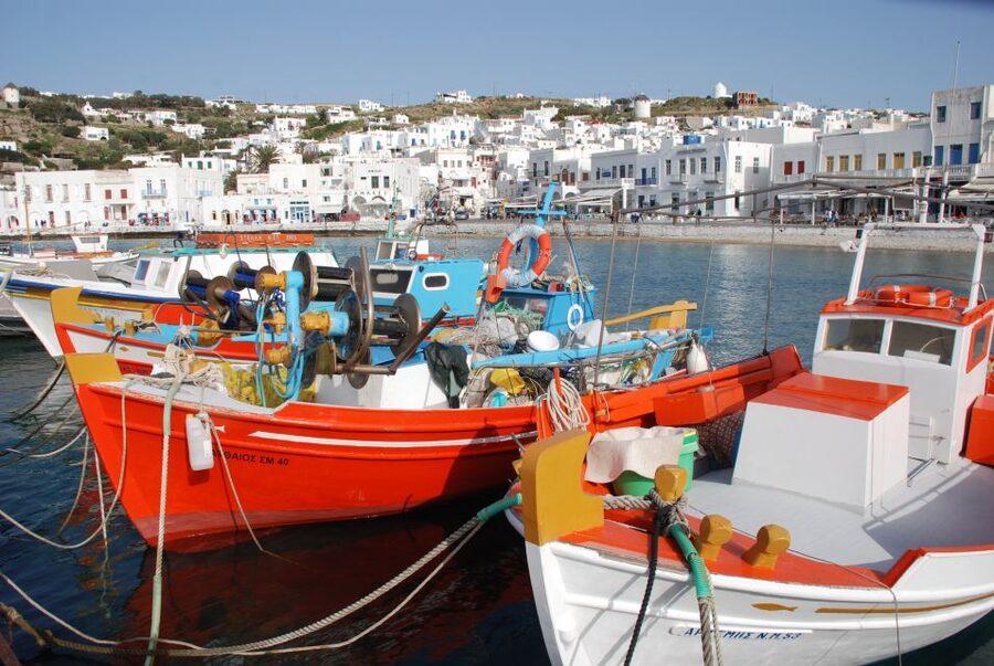 Mykonos: Half-Day City Walking Tour and Island Bus Tour - Meeting at Fabrika Square without confusion