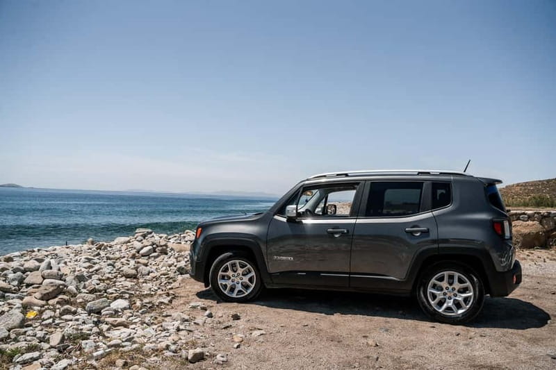 Mykonos: Private Island Tour with local guide -Jeep Renegade - Coffee, sweets, and a taste of local welcome