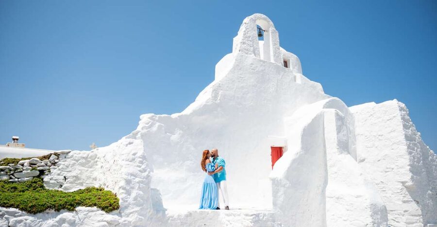 Mykonos Private Photoshoot - Finding Quieter Photo Spots