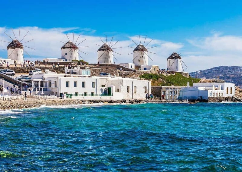 Mykonos: Private Tour with Range Rover - Windmills and the island’s open views