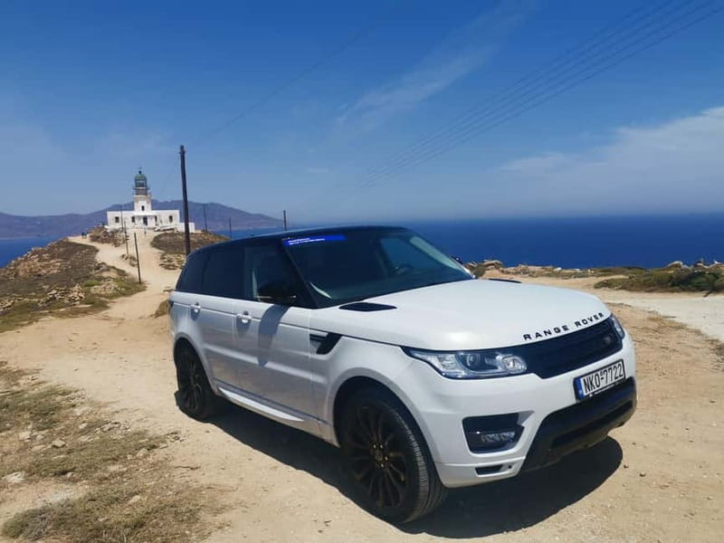 Mykonos: Private Tour with Range Rover - Mykonos Town, Little Venice, and Paraportiani