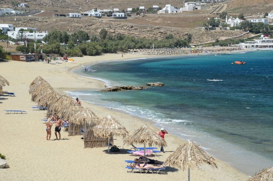Mykonos: South Coast Cruise - Leaving Ornos and following Mykonos’ south coast