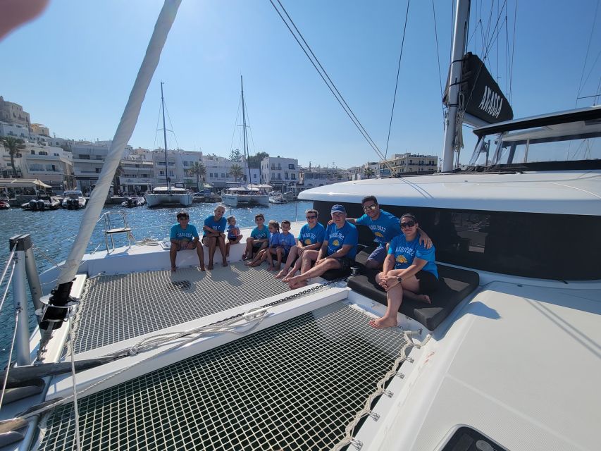 Naxos: Catamaran Cruise with Swim Stops, Food, and Drinks - What the 5 to 7 hour cruise feels like
