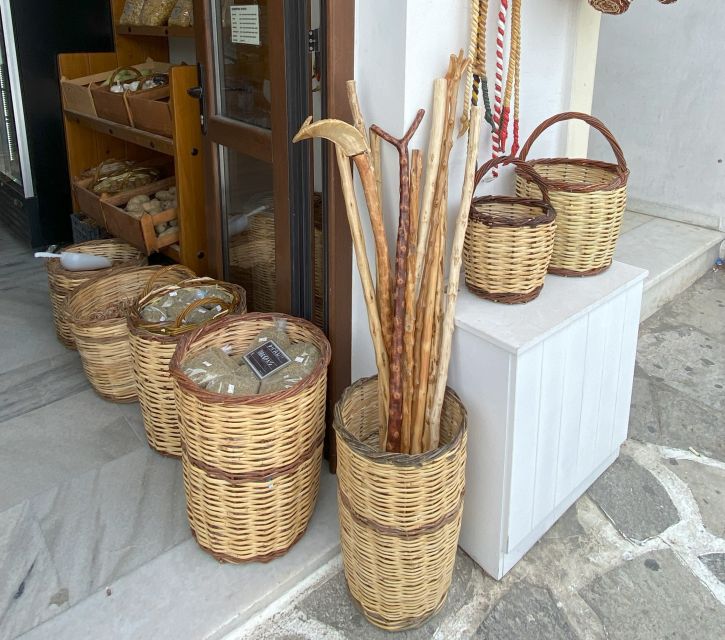 Naxos: Food Walking Tour & Cooking Class with Meal & Drinks - Cheese and citron liqueur in traditional shops