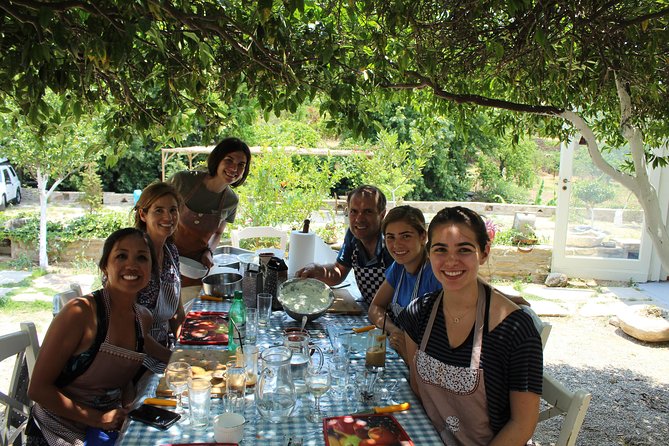 Naxos:Half-day cooking class at Basiliko - Greek dancing, music, and the plate-breaking finale