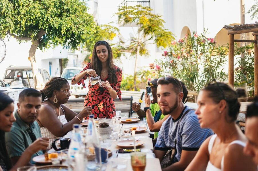 Naxos: Naxos Town Food Tour with Tastings and Wine - The market: fruit, herbs, and everyday island food