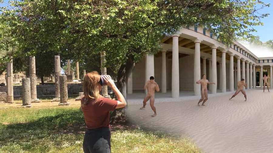 Olympia: Tour with Virtual Reality and Audio - The Gymnasium and Palestra: where athletes trained