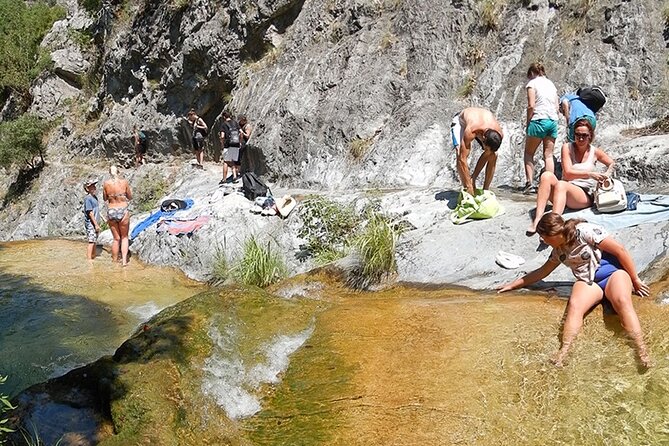 Olympus Lagoons - Enjoy nature and explore - The first lagoon, inside a narrow canyon