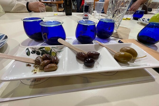 Organic Olive Grove tour & Olive oil tasting & lunch in Kalamata! - Learning to taste four Greek extra virgin oils