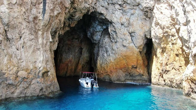 Paleokastritsa: Paradise, Yali Beach, & Blue Caves Boat Tour - Three sea caves and the right expectations