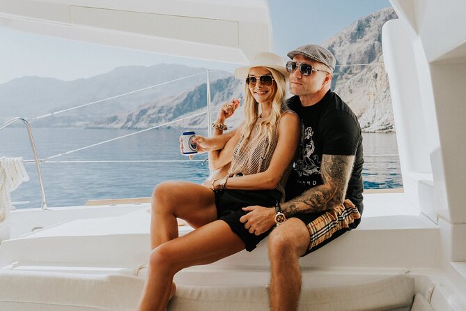 Panormo: Luxury Catamaran Cruise with Lunch & Open Bar - The Bay Stop: Swimming, Snorkeling, and SUP Boards