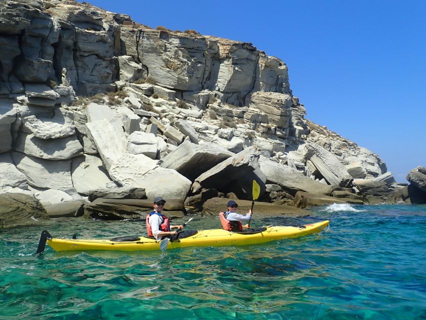 Paros: Sea Kayak Trip with Snorkeling and Snack or Picnic - Morning energy or evening light