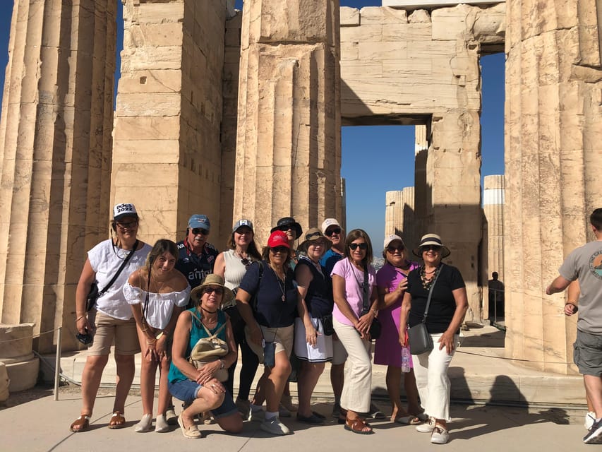 Parthenon & Acropolis Guided Tour in Spanish -Option Tickets - Looking up at the Odeon of Herodes Atticus
