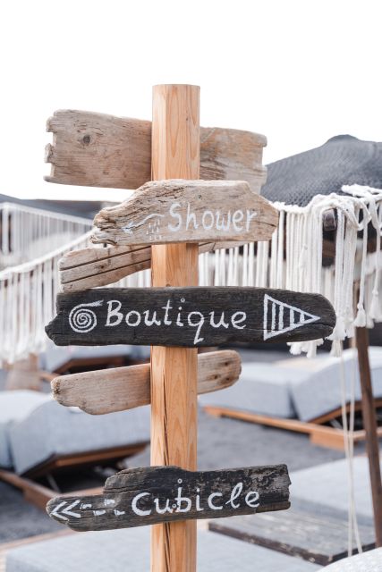 Perivolos Beach: Sun-Bed Experience FortyOne Bar Restaurant - What comes with the beds and cabanas