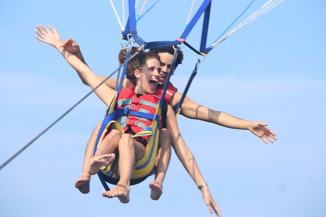Private Parasailing at Rhodes Elli Beach - Floating above Rhodes from Elli Beach