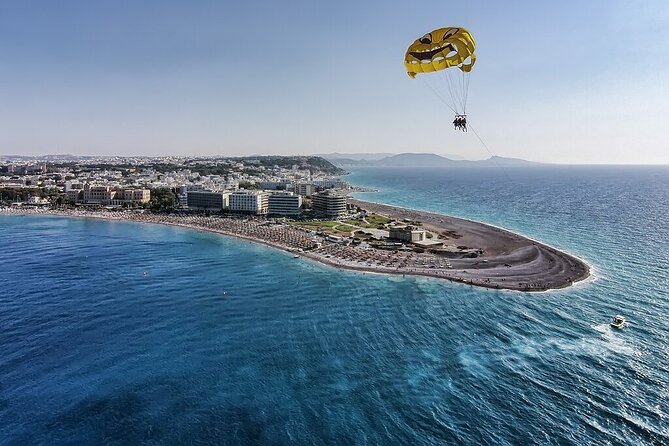 Private Parasailing at Rhodes Elli Beach - A reassuring start for first-time flyers