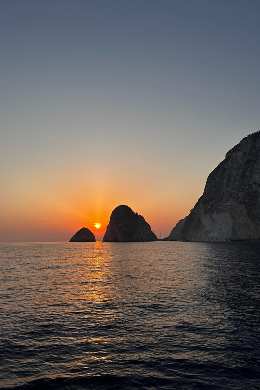 Private Sunset Cruise at Mizithres - Keri and Oasis beach: rocks, caves, and a swim