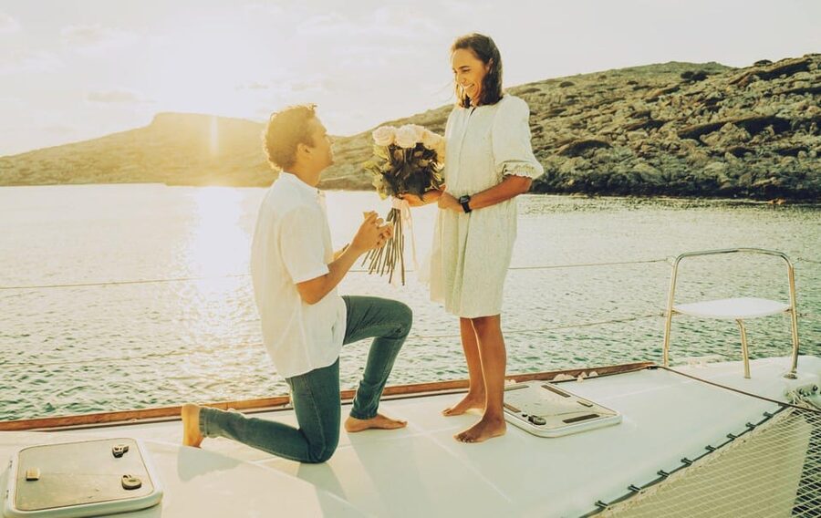 Rethymno: Sunset Catamaran Cruise - Sushi & Open Bar - Sailing out toward the Cretan coast